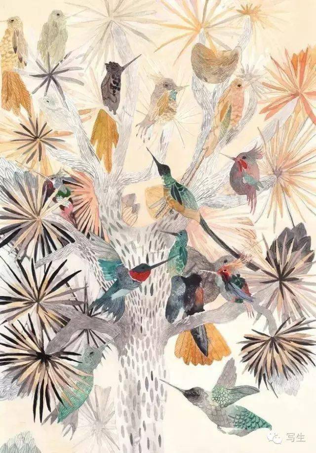 写生融入自然的美女画家