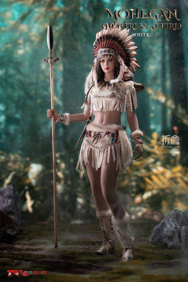 tbleague莫西干人猎装版16印第安女战士可动人偶手办