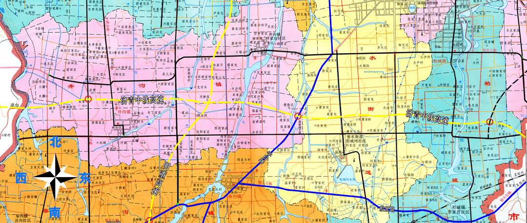 高密市柏城镇地图图片