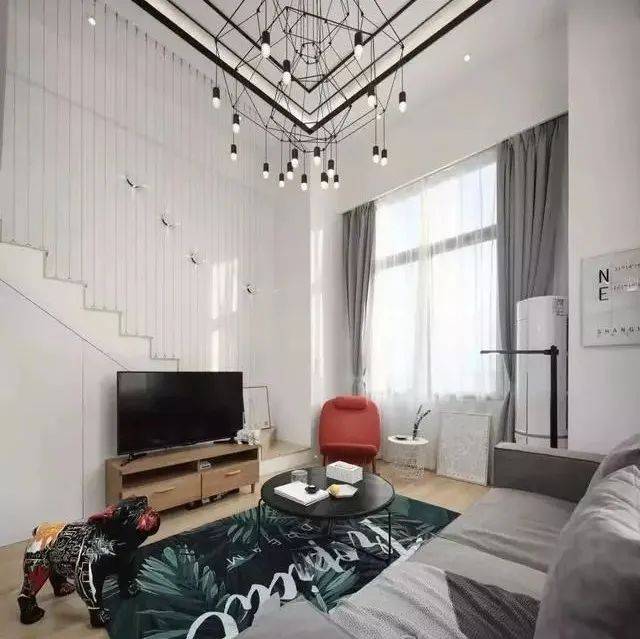 42㎡简约风loft单身公寓,小户型这样设计,简洁又大方!_装修_显得_吊顶