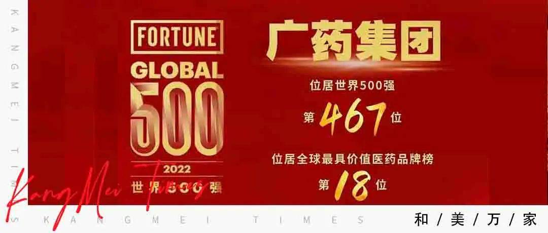 热烈祝贺广药集团世界500强排名再创新高!_中医药_发展_产业