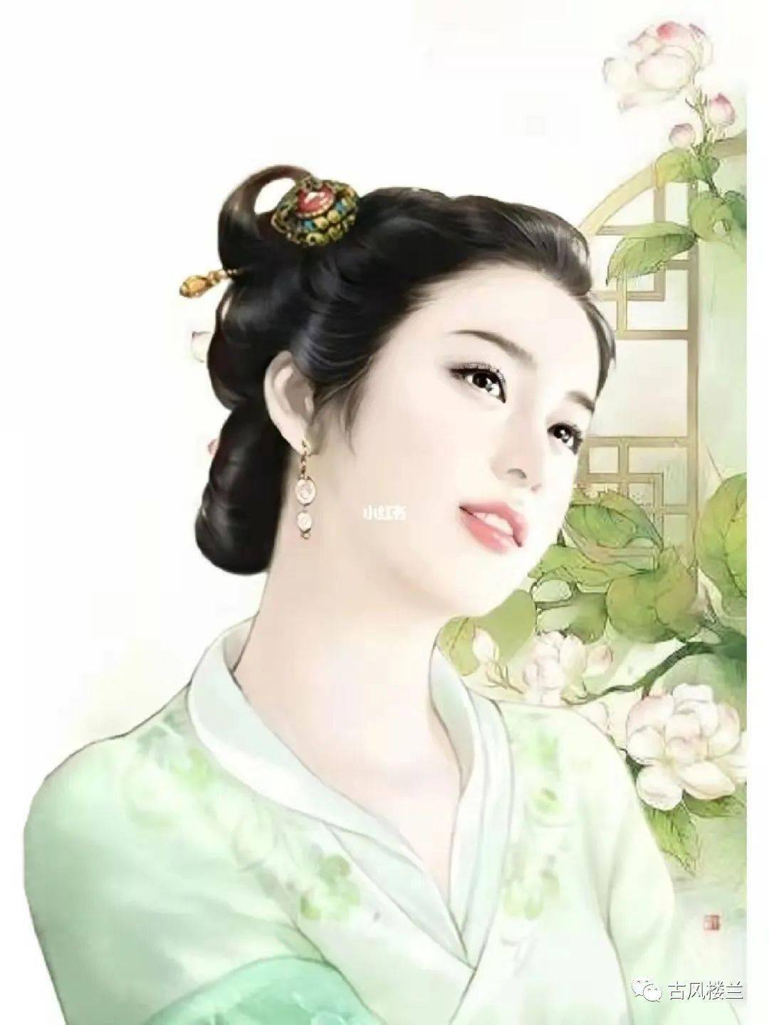 这些古早立绘古装美人,满满的古风回忆_小说_楼兰_内容