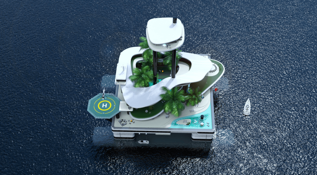 露天影院,按摩浴缸,瀑布泳池甚至……私人停机坪豪无人性是这么写的吗