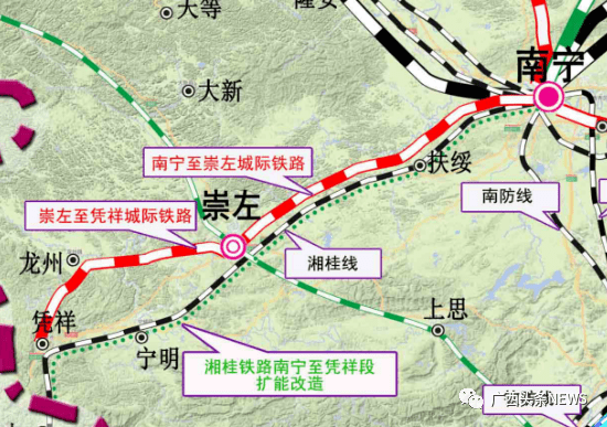 南宁至崇左铁路是"一带一路"建设和西部陆海新通道的重要交通设施,于