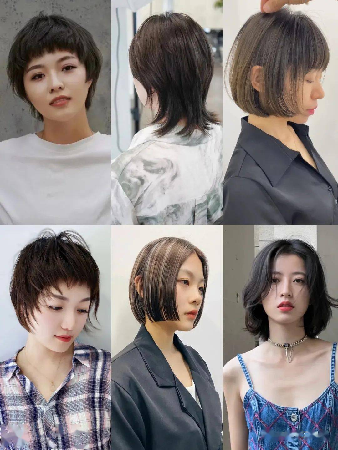 短发的立体感比较好中长短发对于大脸的女性更友好修饰脸型的作用