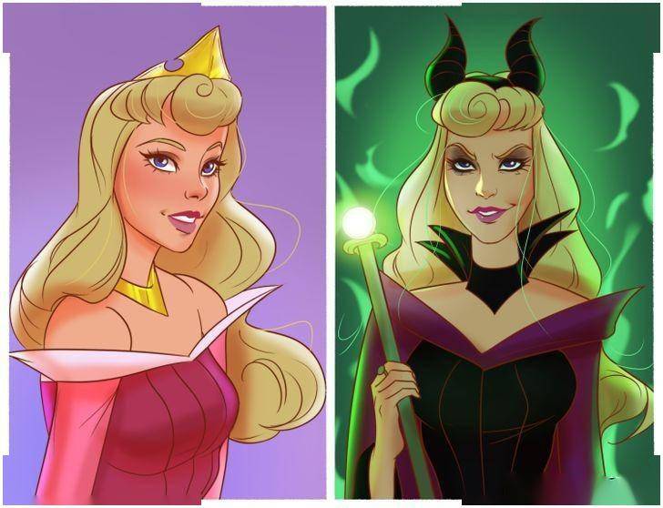 当迪士尼的公主们全部成为反派