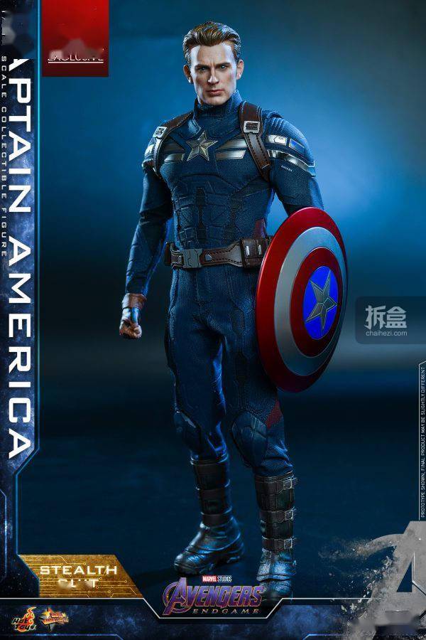 hottoys 复仇者联盟4: 终局之战 美国队长 (潜行战衣版) 1:6可动人偶