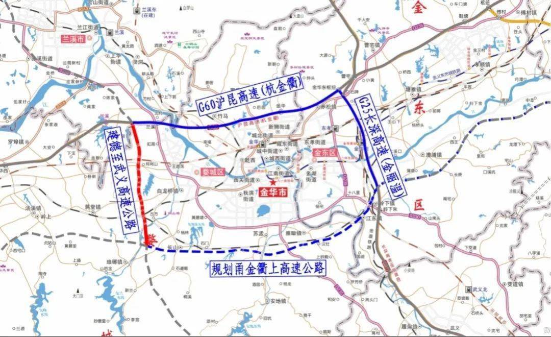 甬金衢上高速公路规划图片