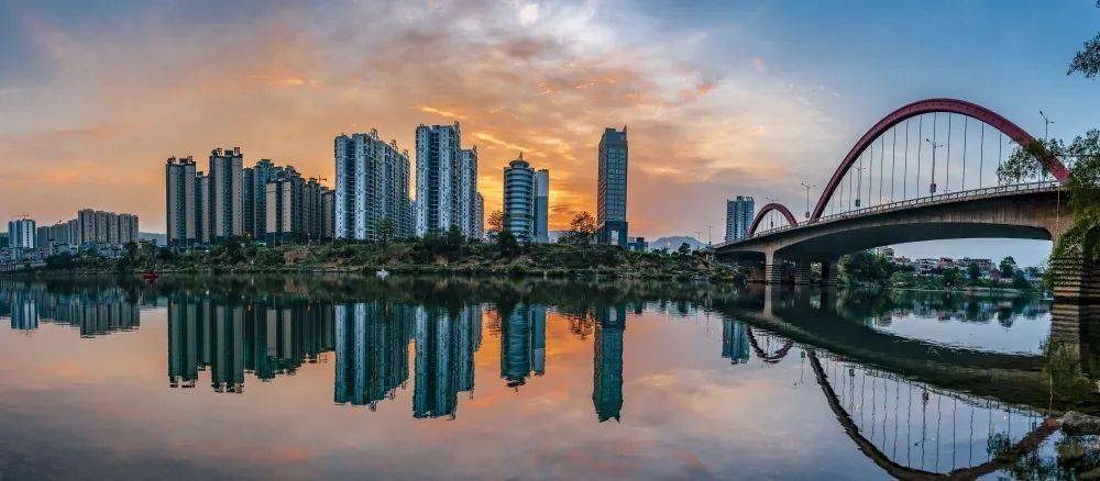 【百色印记】竹洲大桥,百林大桥合龙_老城区_城市_右江