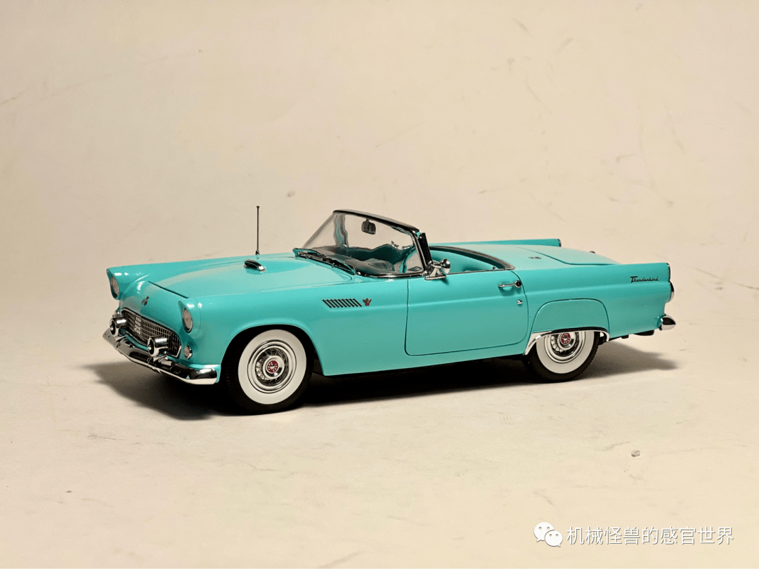 danbury mint | 优雅豪华的代名词,1955 福特雷鸟 thunderbird blue