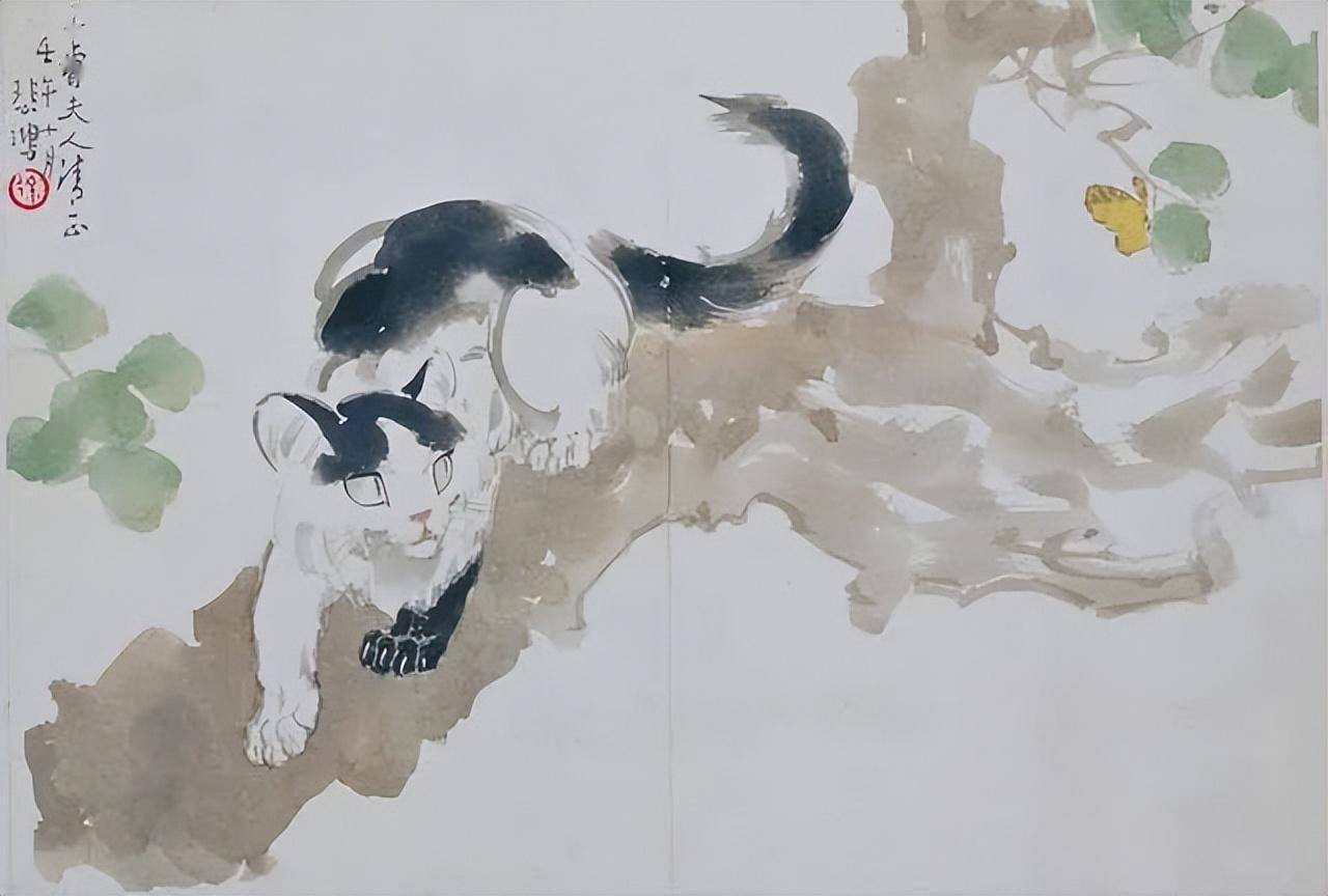 徐悲鴻風の「双猫図」 徐悲鴻風の「双猫図」 - メルカリ