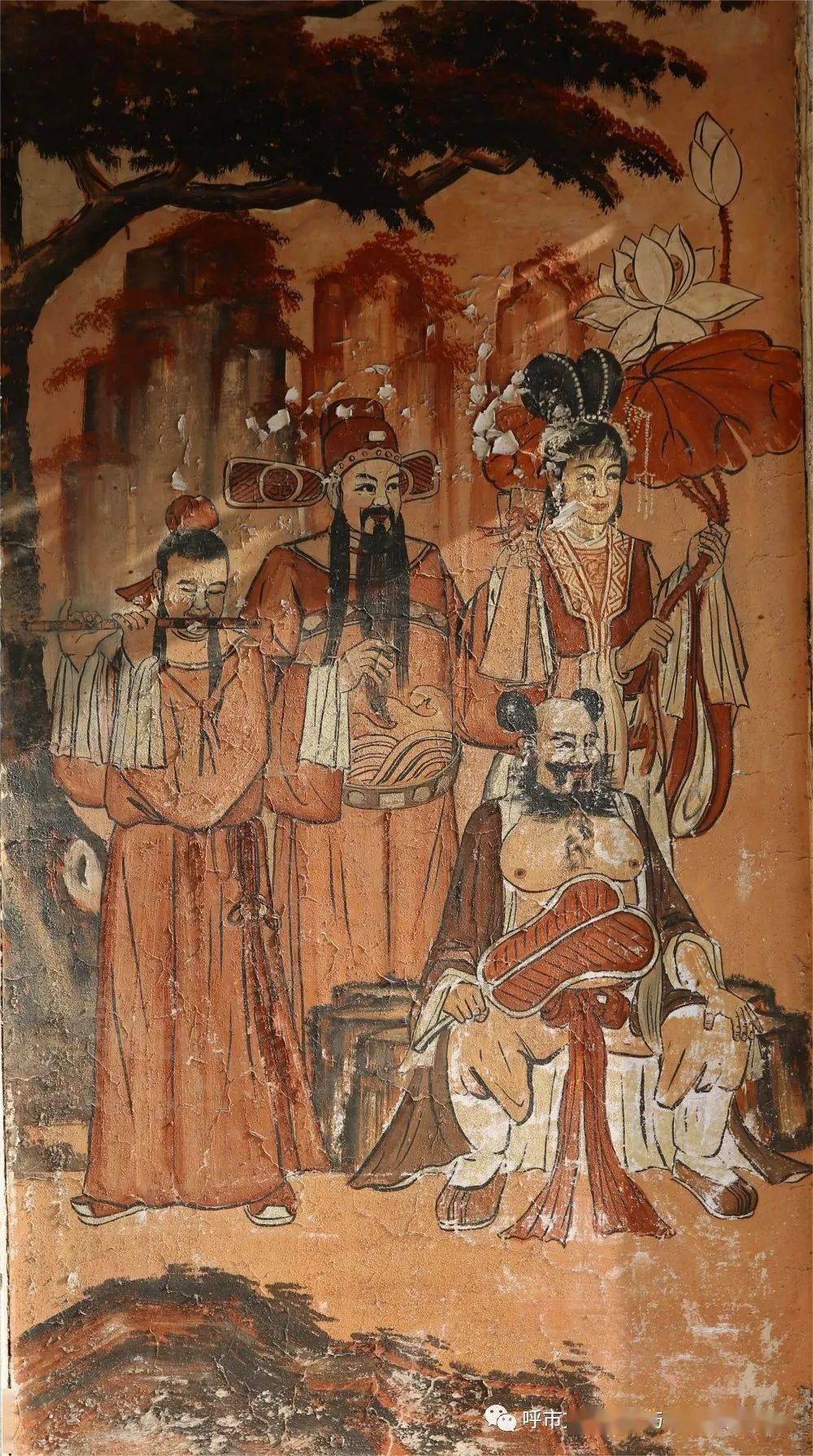 内蒙古地区古代壁画概览(连载17)_梅力更_颜料层_建筑