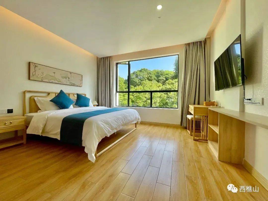 西樵山碧云山舍正在送福利_配有_大床_套房