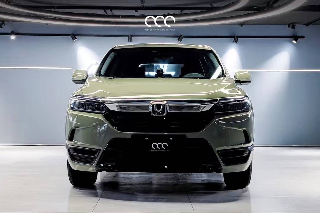 本田皓影漫彩改色膜亮卡其绿,非常的低调,淡雅和耐看_搜狐汽车_搜狐网