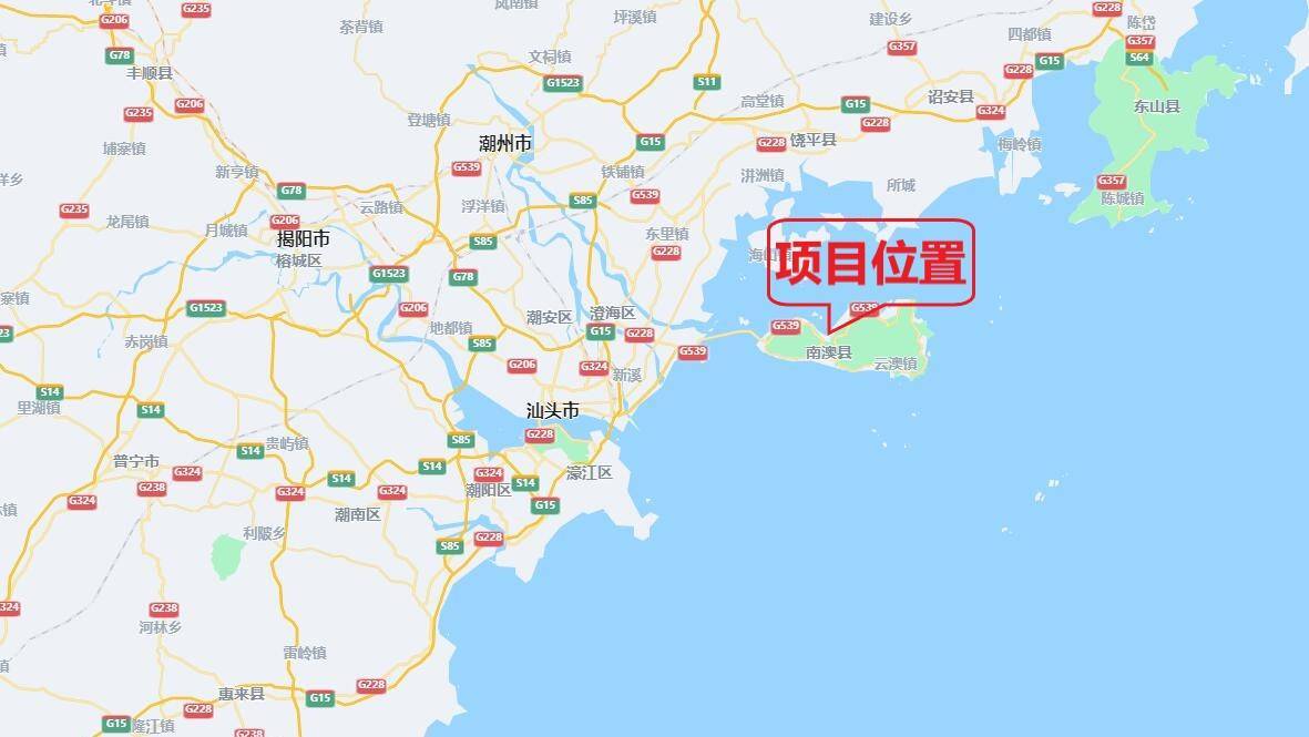 广东汕头滨海旅游公路建设工程,路线全长41公里,双向两车道_南澳_城市