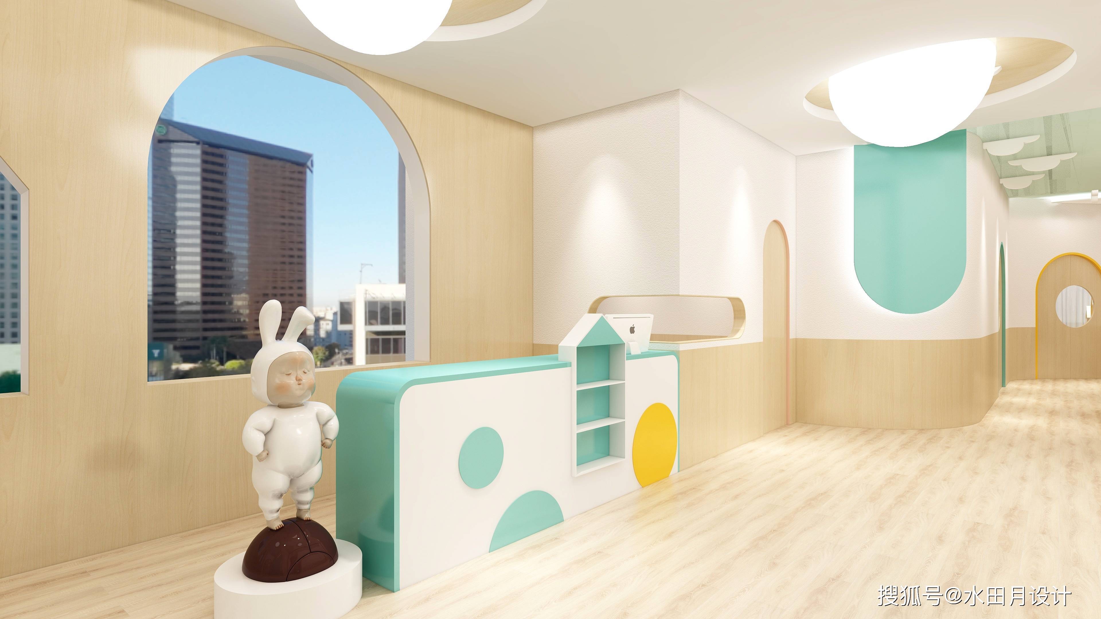 现代简约温馨原木风儿童教育机构设计_购物_中心_教室