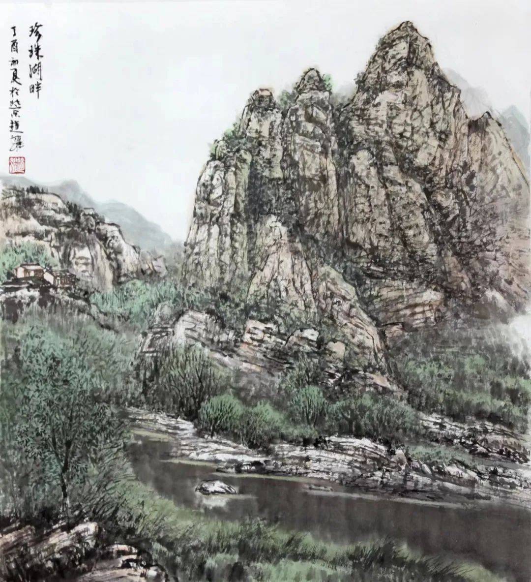 山居 68cmx45cm作者:赵耀,1958年生于北京,毕业于西城职工大学国画