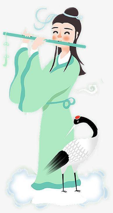 这样情景,一连发生了三个晚上.  这一天,韩湘子又来到海边吹箫.