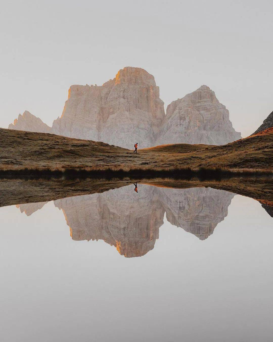 远山,孤影,天空之镜_fuhua_com_photo