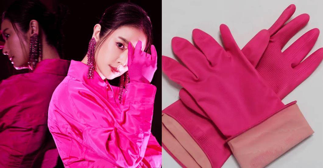 林心如穿浪姐3同款高定,戴芭比粉手套踩恨天高,3w包被指像20元_包包