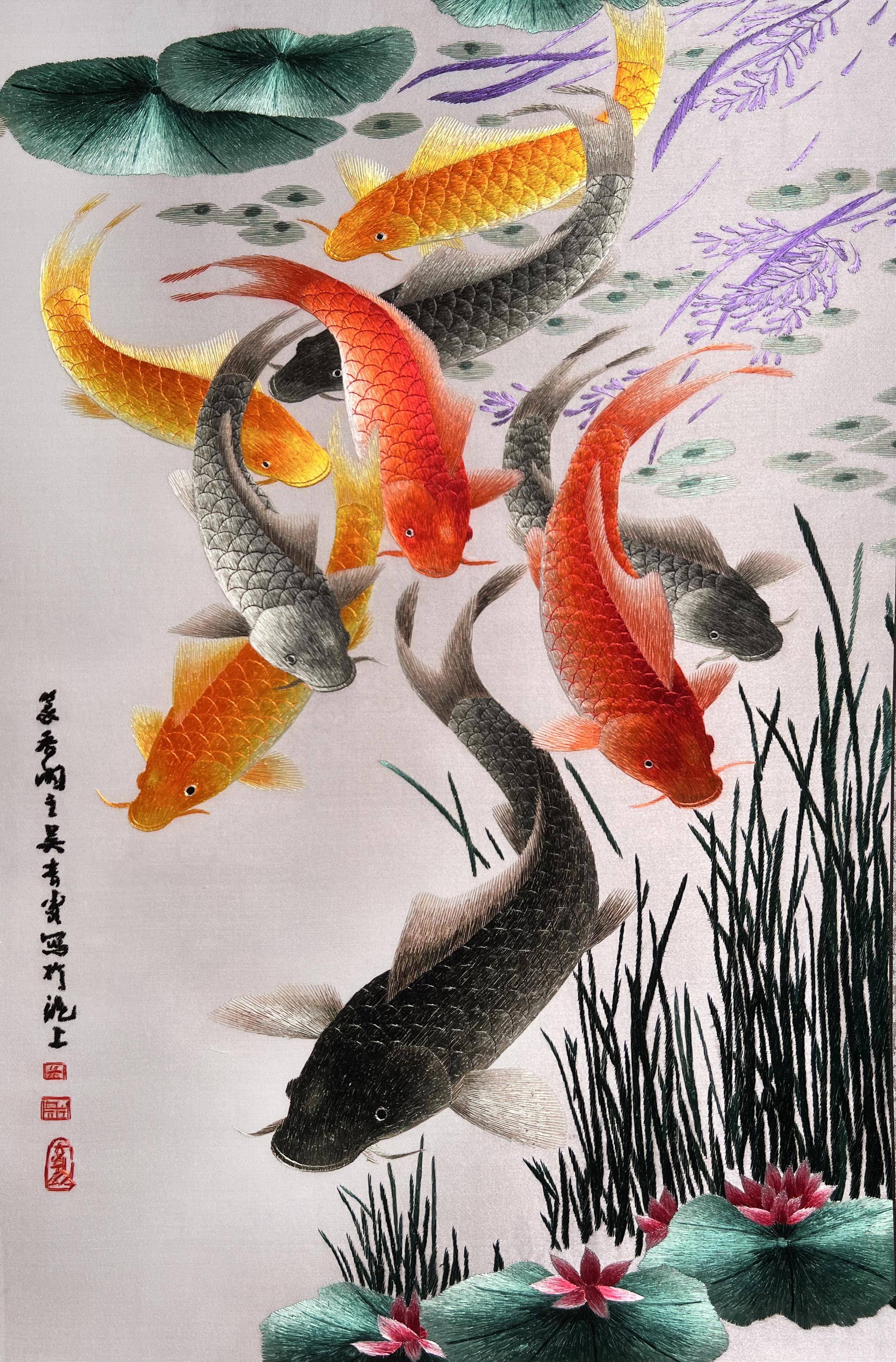 GINGER掲載商品】 玄関の飾り絵鹿大魚海棠の掛絵G 絵画 - www.powertee.com