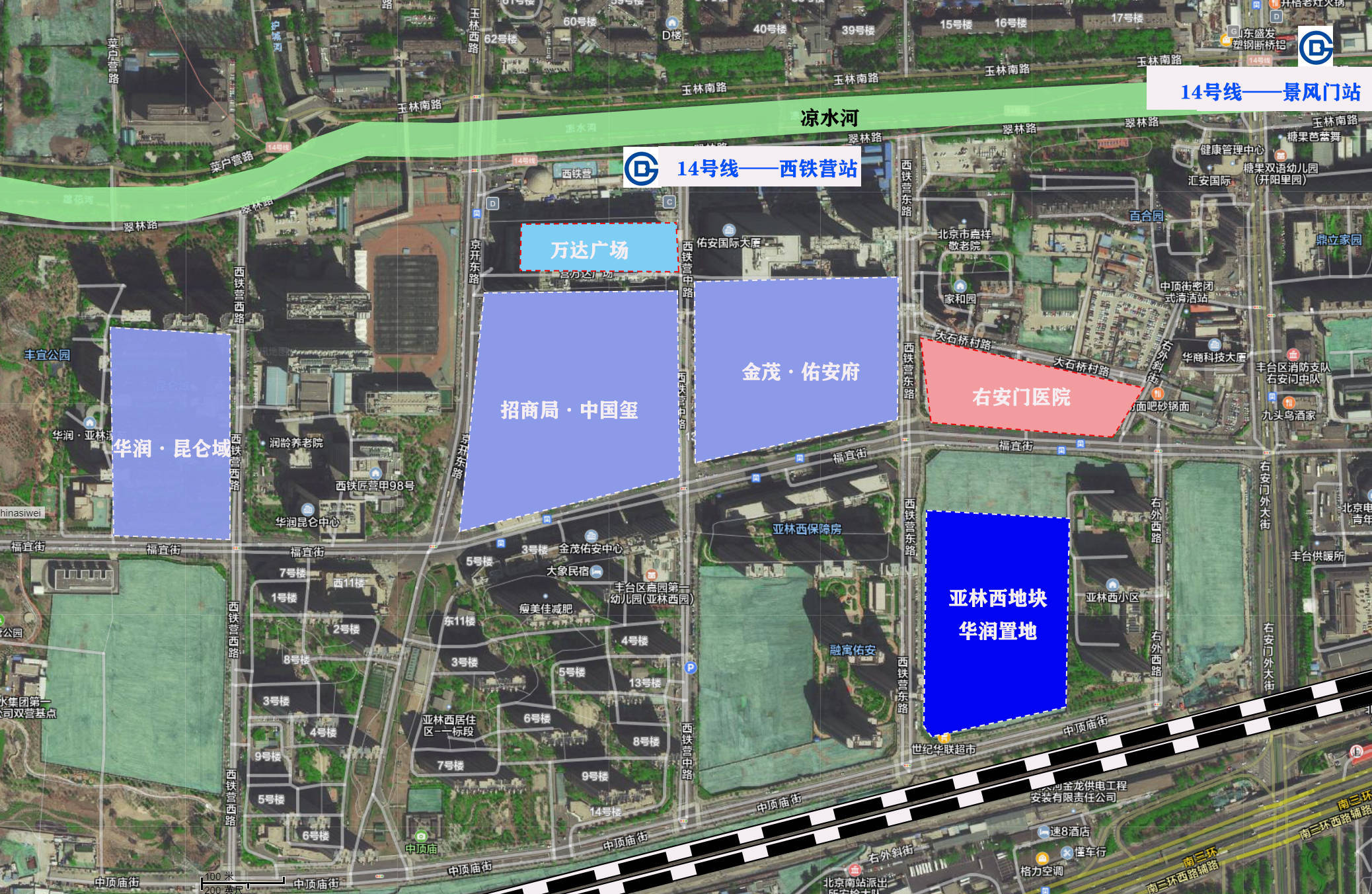 华润亚林西地块建设方案公示 共9栋住宅楼 售楼处丨电话丨热线地块