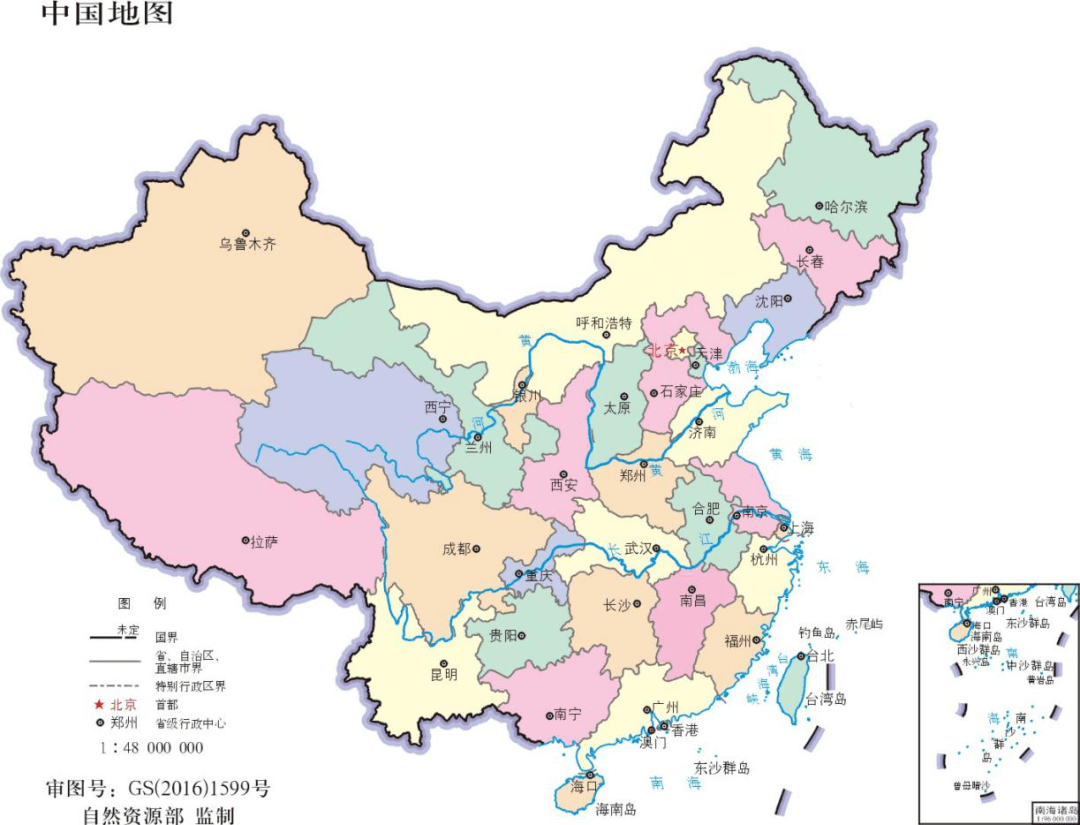 我国行政区划地图图片