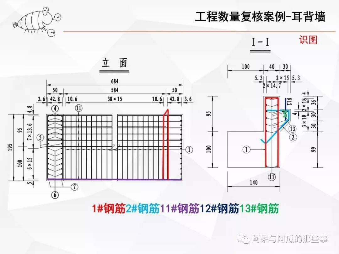 耳背墙钢筋图如何识图图片