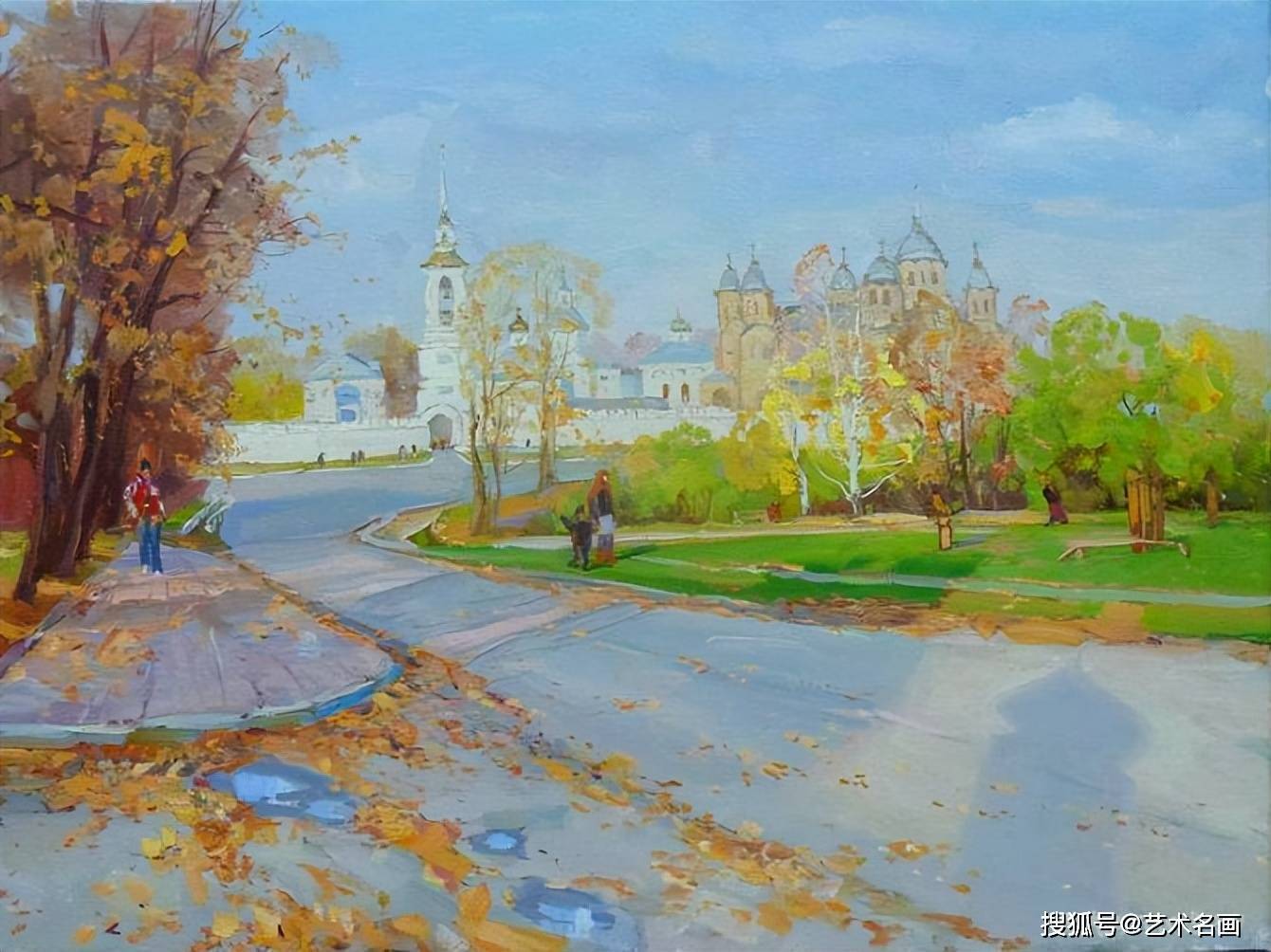 一组俄罗斯油画风景,娴熟的用笔,帅气的色调特美_名画_美文_图文