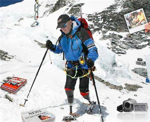 他是首位登顶珠峰的双腿截肢者，却被人骂了3年，在8500米做了啥