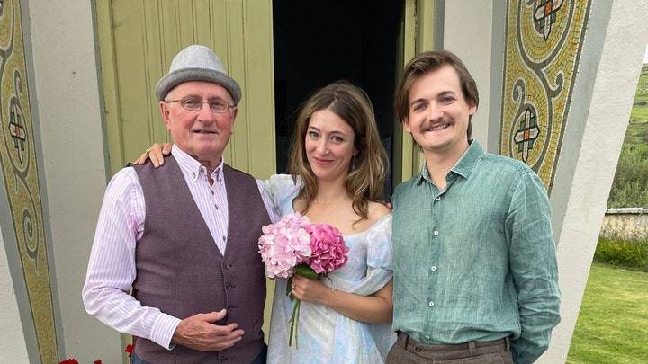 《权力的游戏》乔佛里扮演者杰克·格里森结婚_婚礼_林奇_夫妇