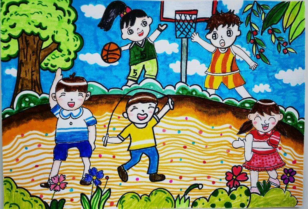 "健康的样子"儿童绘画作品征集活动优胜作品名单公布!