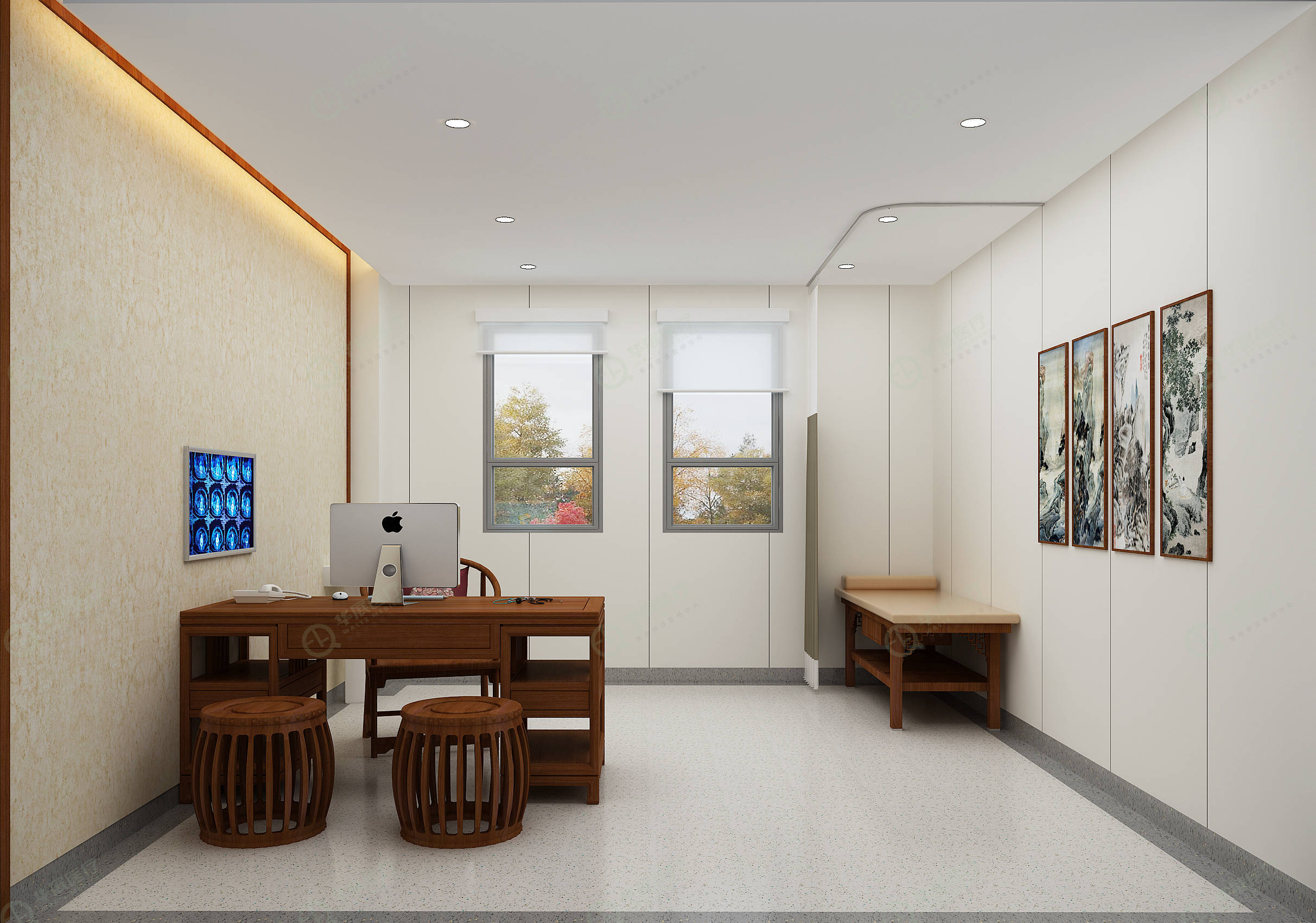 现代医院诊室如何设计_患者_整体_家具