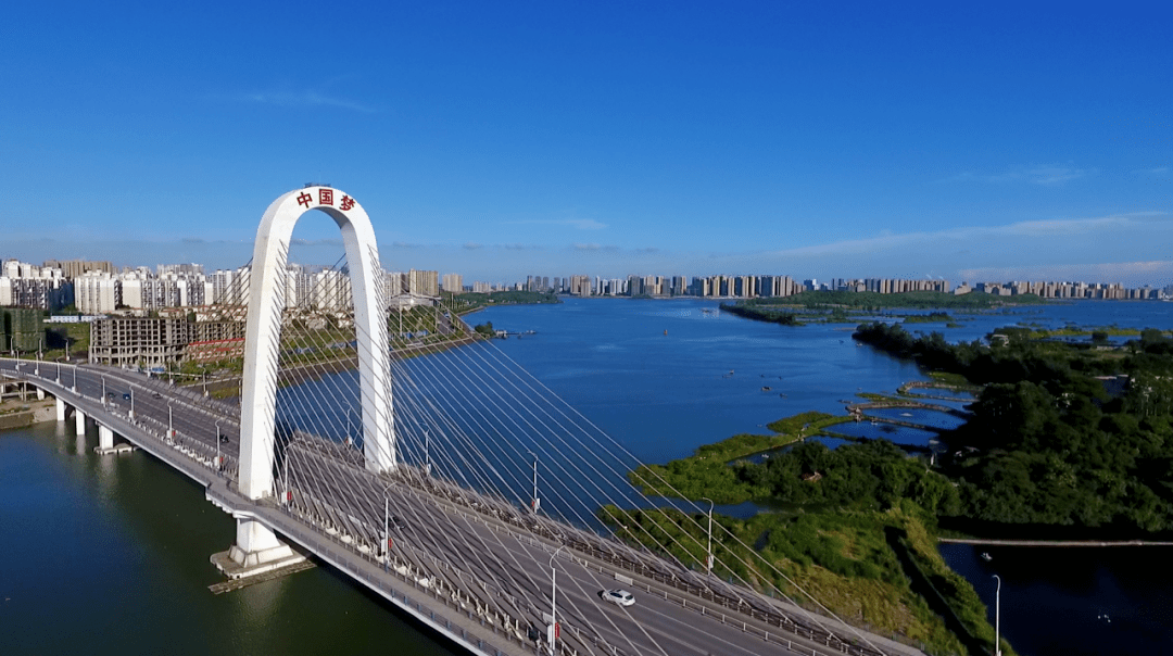 针鱼岭大桥文昌大桥防城二桥防城一桥防城江沿岸的大桥分别为防城江