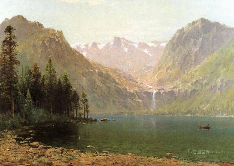 美国风景油画大师托马斯·希尔山水油画风景作品,气势磅礴,宏伟壮观!