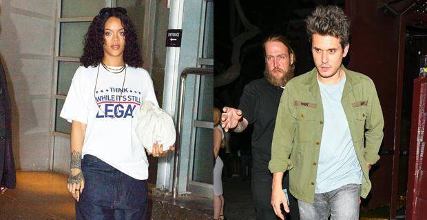 蕾哈娜和约翰·梅尔在一起吃饭,粉丝以为他们在创作新作品_凯蒂·佩里