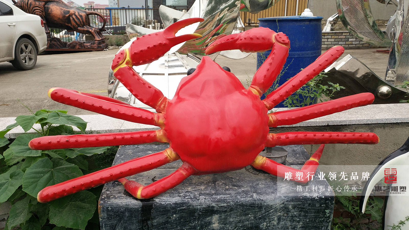 虾兵蟹将——玻璃钢虾螃蟹海洋水产雕塑