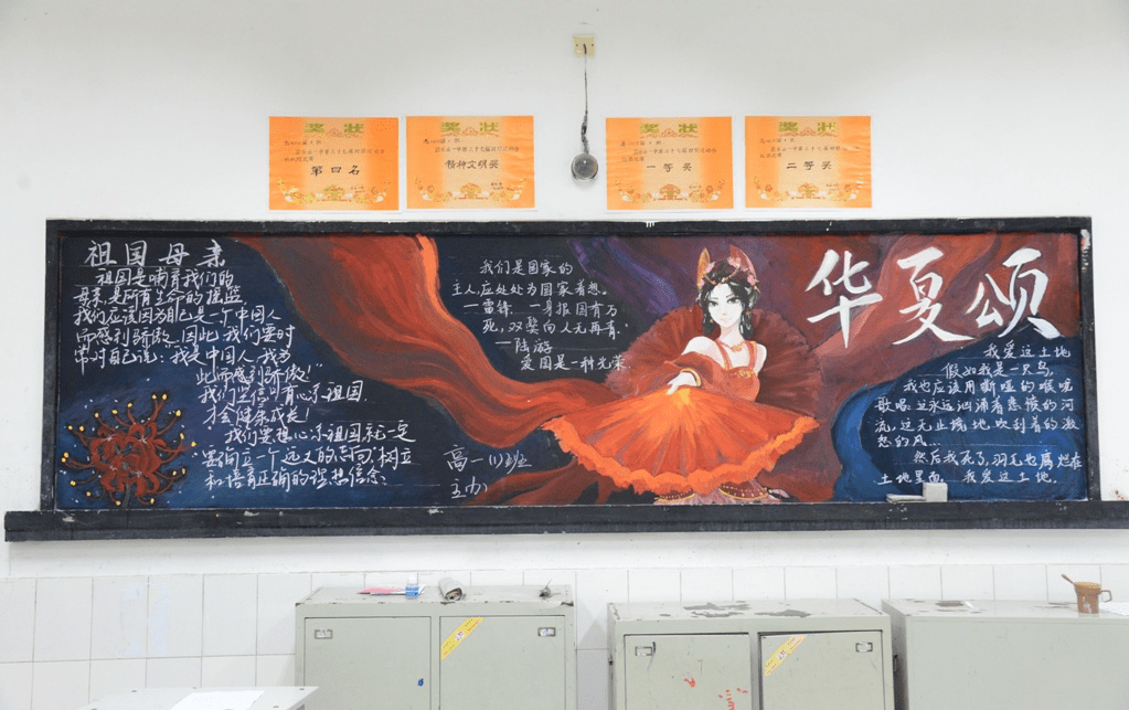 中国梦黑板报 高中图片