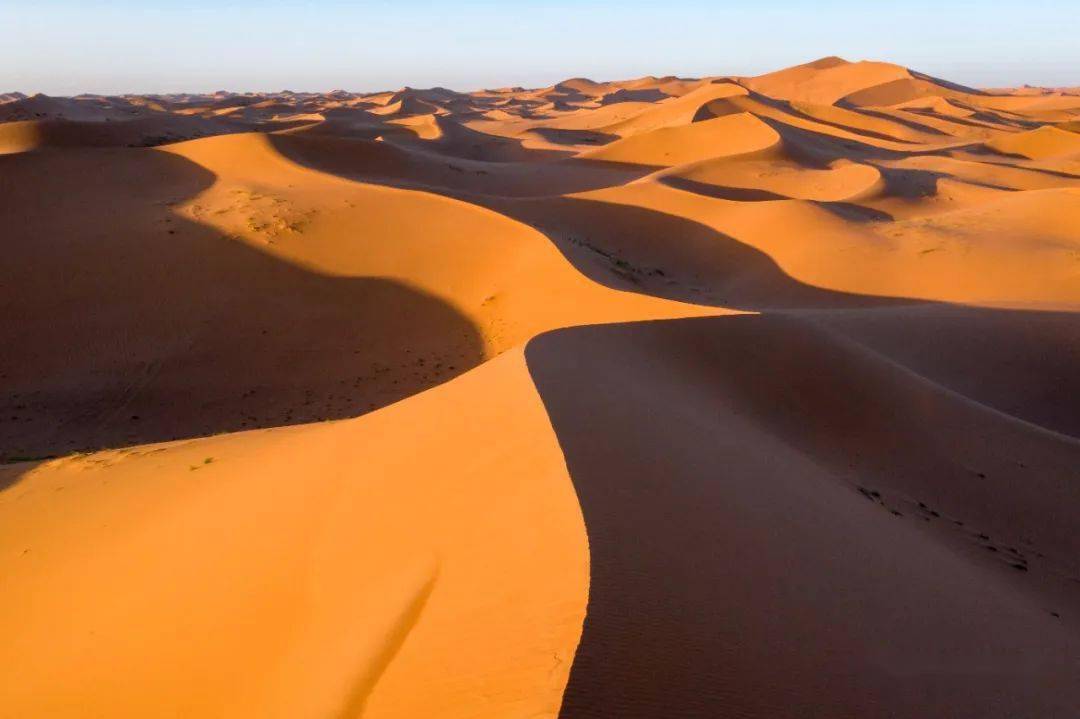 第二天是全程无信号的,只有这个沙丘顶上有手机信号.