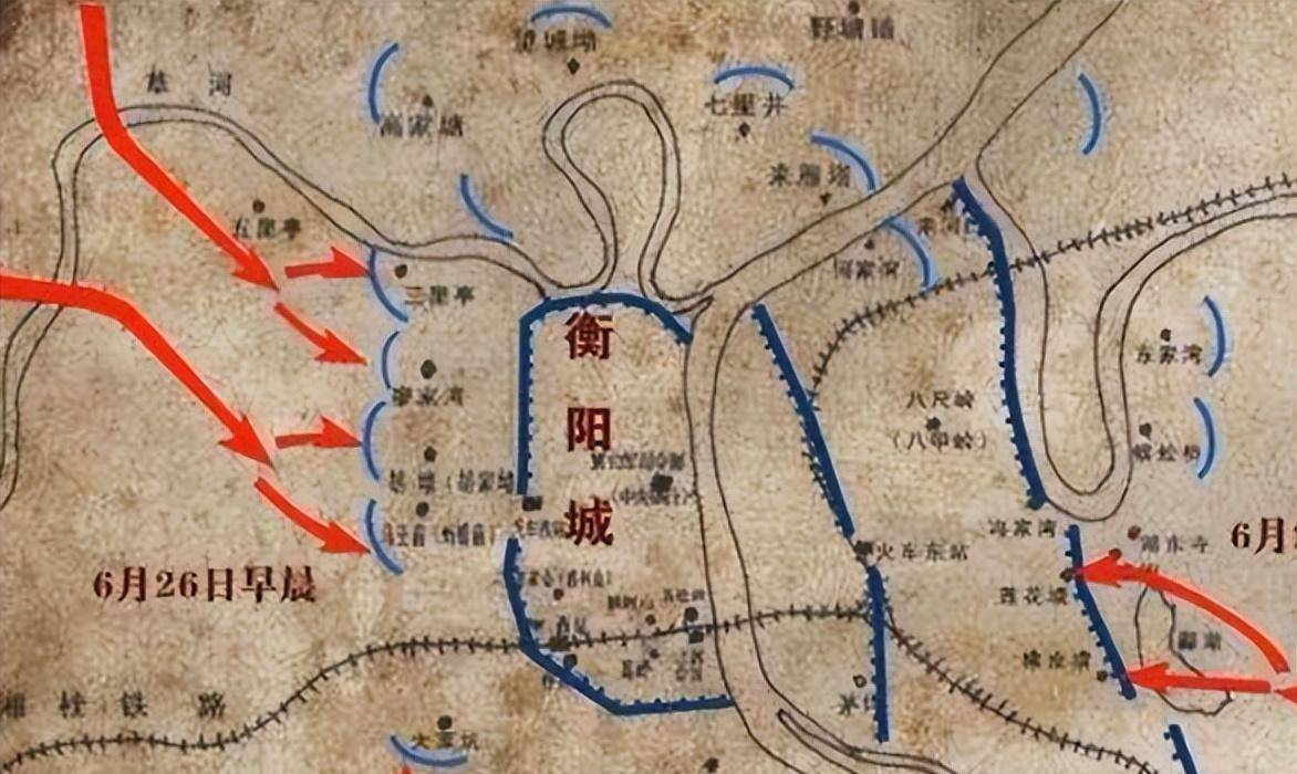 衡阳保卫战作战地图图片
