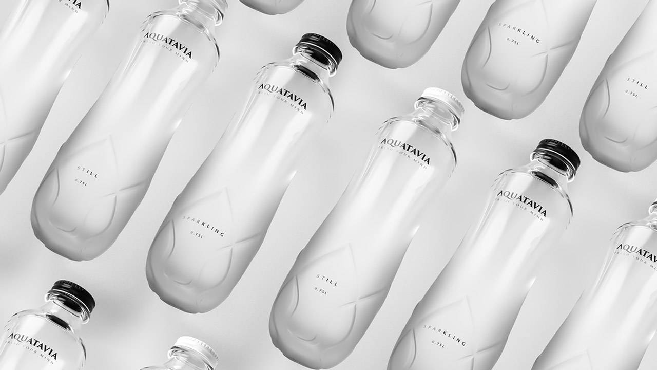 aquatavia矿泉水瓶包装设计,包装设计案例分享第六集_莲花_品牌_生活