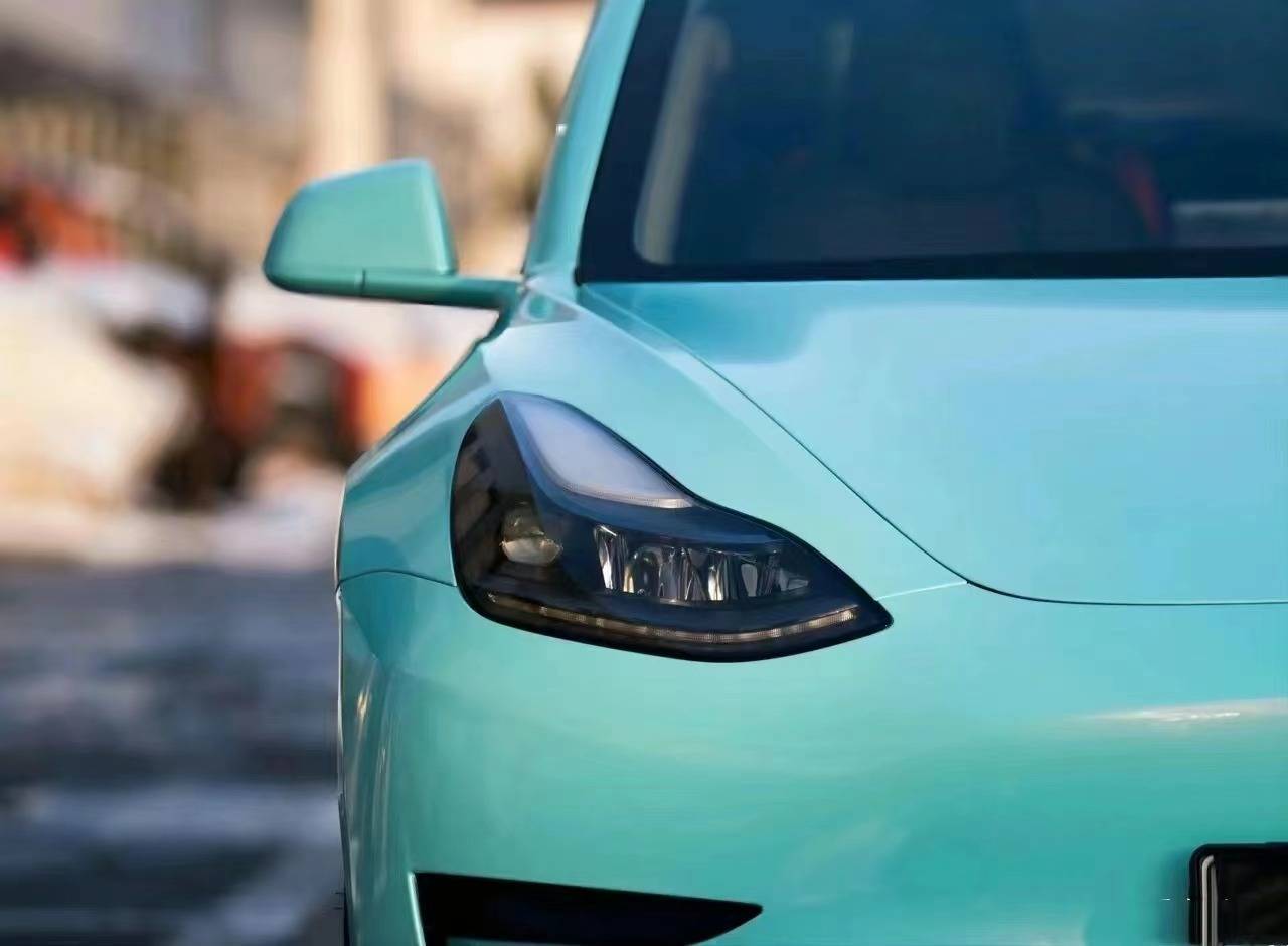 卡慕斯改色膜特斯拉—pet薄荷绿,清爽的感觉