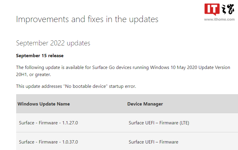  surface go go 2 no bootable device 