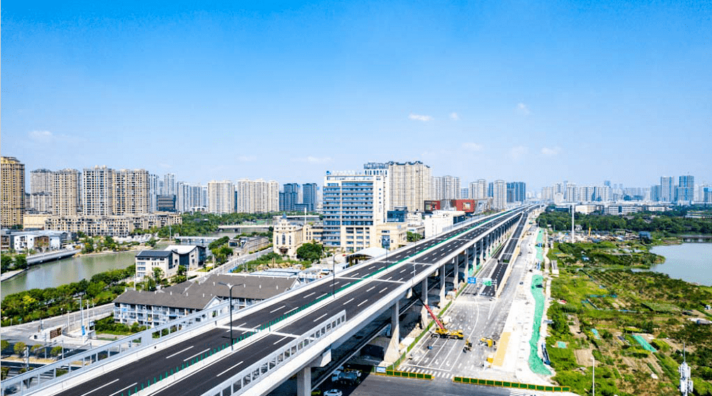 今天12点起,温州这段快速路主线高架试通车啦!_大道_地面_工程