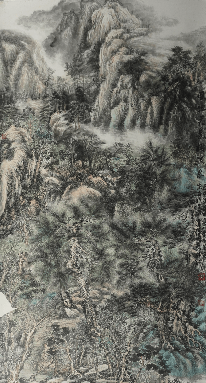 水墨清韵 —— 陈丽作品欣赏_桂林人_美术_山水