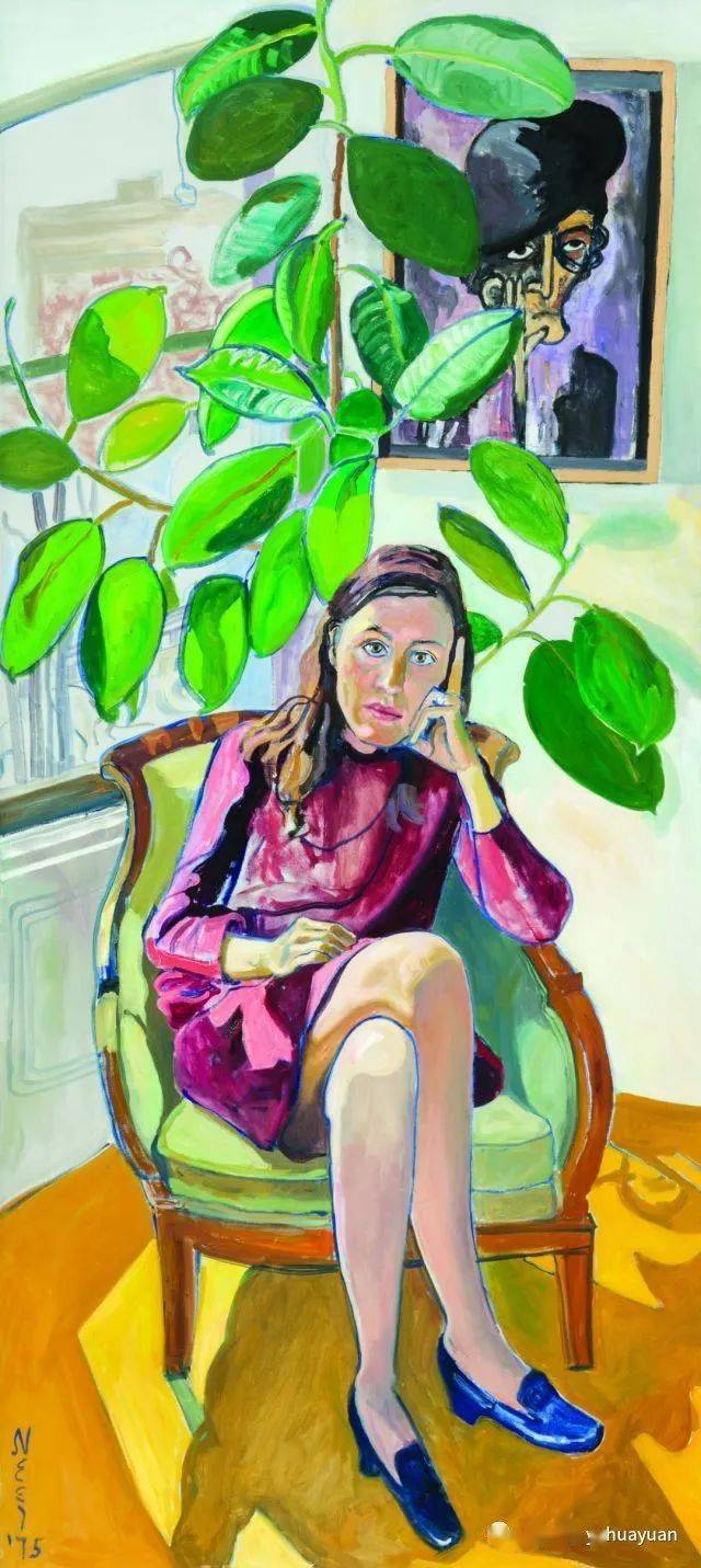 油画欣赏——alice·neel_爱丽丝·尼尔_美国_肖像