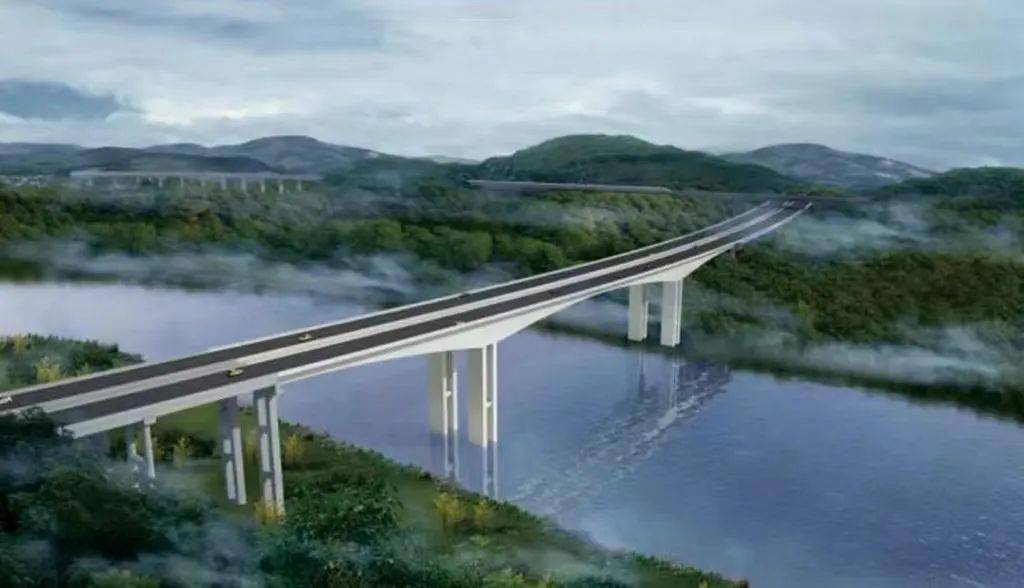 沱江河特大桥(杨柳滩)效果图开心开心看来不久资中将会拥有第二条崭新