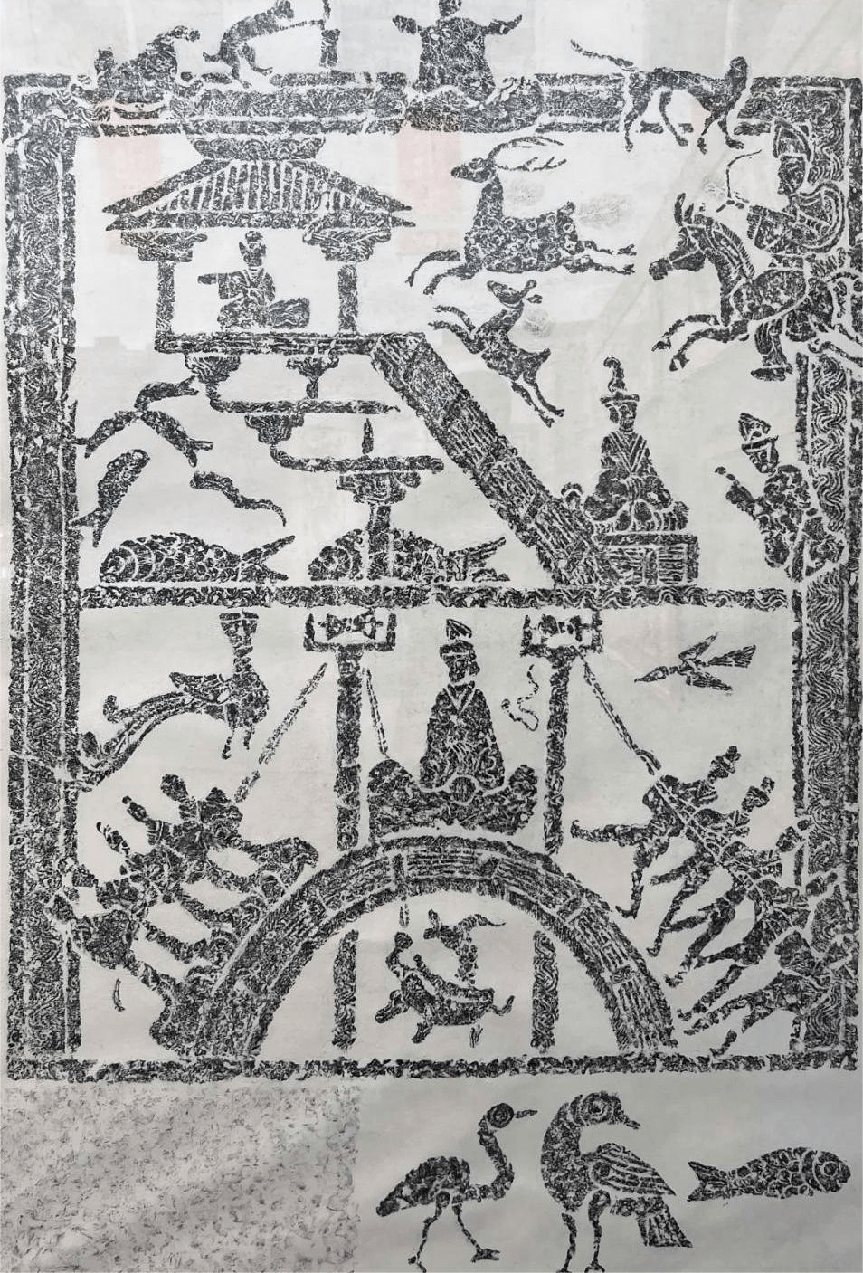 快讯丨"汉风遗韵,石载千秋"中国汉画像石拓片精品展在吕梁学院举办