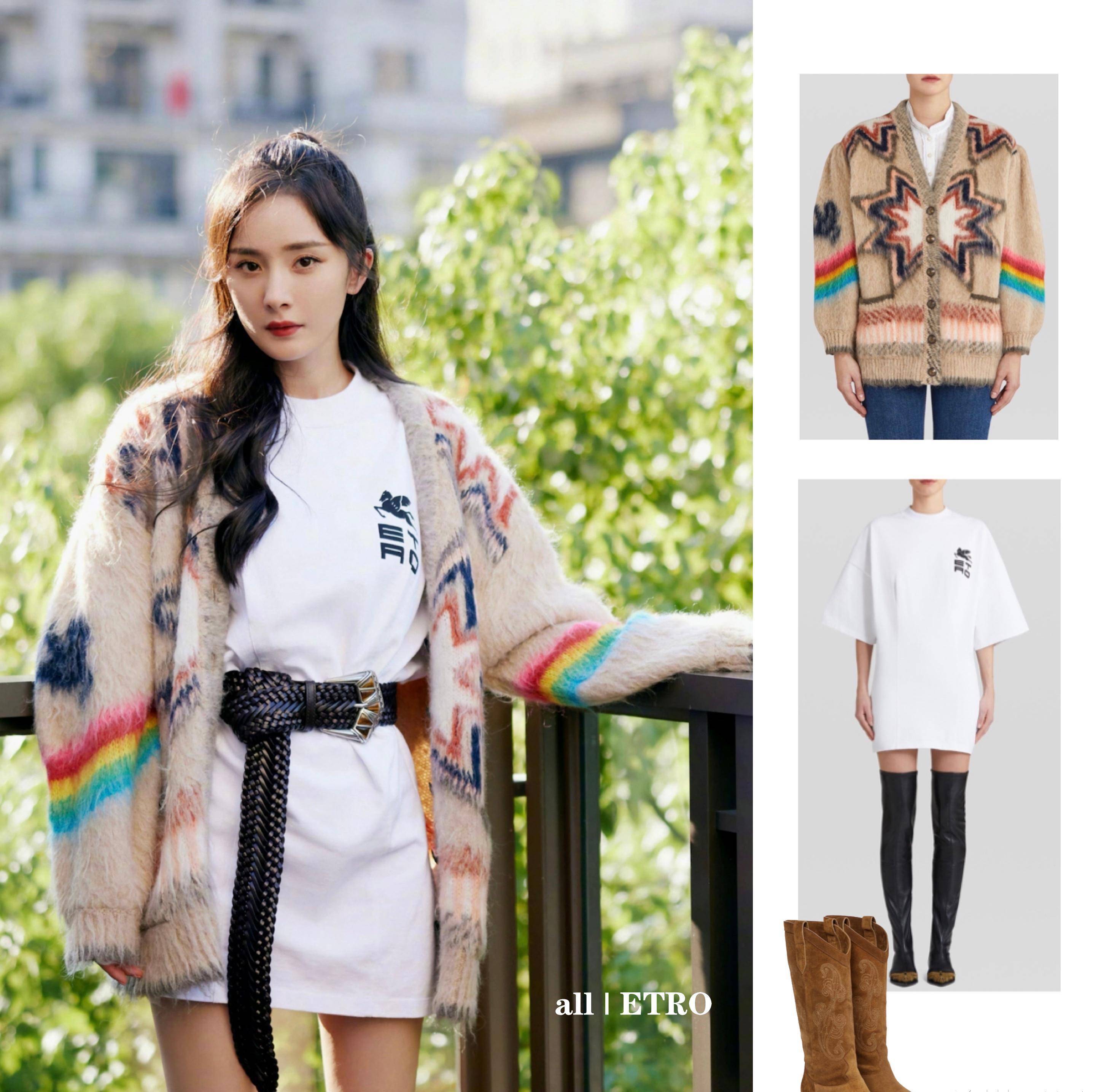 女明星毛衣开衫穿搭合集:孟美岐酷帅,杨幂减龄,娜扎高级_时尚_造型