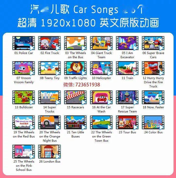 汇总 P13 汽车儿歌《Car Songs》26个英文动画视频(全部免费看)_搜狐汽车_搜狐网